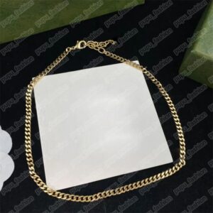 2025 Gold Designer Necklace Jewelry Fashion Necklace Gift Mens Long Letter Chains Necklaces For Men Women Golden Chain Jewlery Party 2311182BF