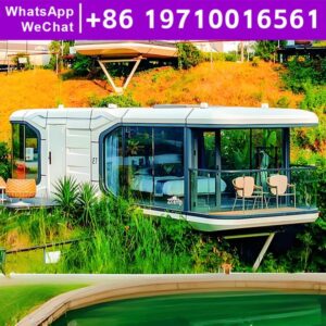 Cheap Prefabricated Houses in Luxury Containers Space Capsule House Prefab Home House Tiny Houses for Living 2 Bedroom Low Cost