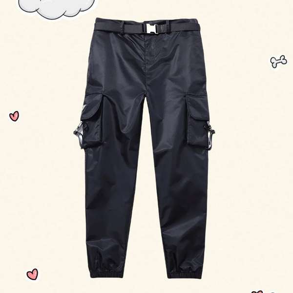 Breathable Men's Track Pants for Work and Outdoors - Durable Quick Dry Material with Multi-pocket Design