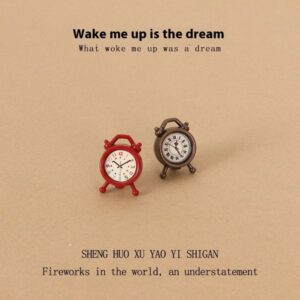 Creative Copper Mini Alarm Clock – Ideal for Bedroom Decorations & Microscopic Home Settings