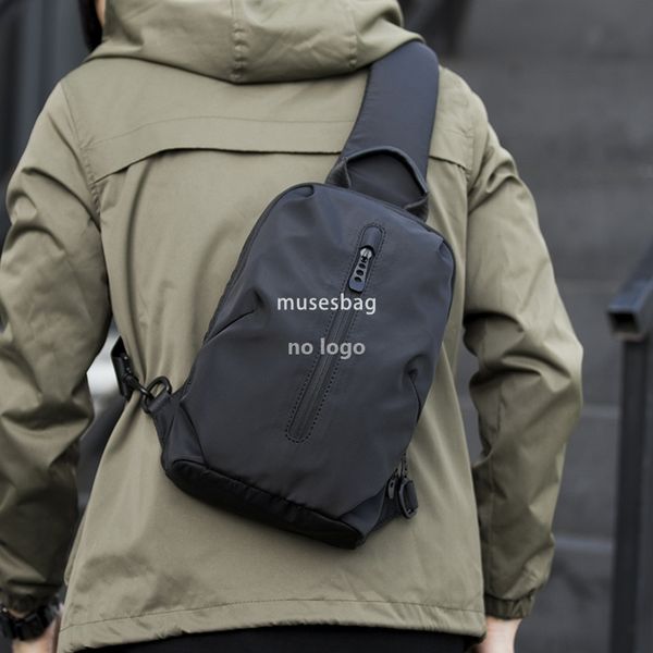 Fashion trend men's chest bag simple casual single shoulder crossbody bag fashion brand travel backpack messenger bag male summer