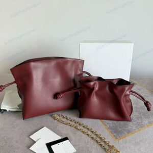 Mirror top quality luxury designer hobo shoulder bag with chian and brooch real leather soft calfskin lady women purse Burgundy bag full packaging