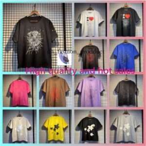 designer t shirt spider tee shirts for men cotton crew neck short sleeve breathable black loose fitting oversized printed casual tshirt spider hoodie size sxl d3b