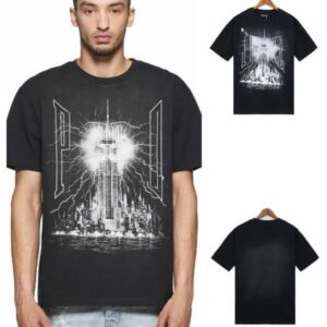 Thunderstorm Cityscape Letter Print tee