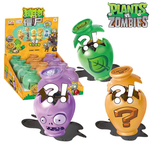 Blind Box Plants VS Zombies 2 Crock Pot Surprise Box Set Toys Peashooter SunFlower Pirate Captain Zombie Game Figure Model Toys Boys