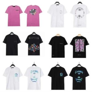 designer clothe woman Chrometshirt graphic tee man clothes summer Loose Fashion Tops Man Tees Cotton Casual Printed streetwear Luxurys designer shirt Clothes