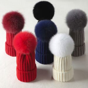 Autumn and winter door knitted warm thick fashion cold hat rabbit hair warm hat men and women fashion Cashmere knit cap woolen hats all match fashion belt