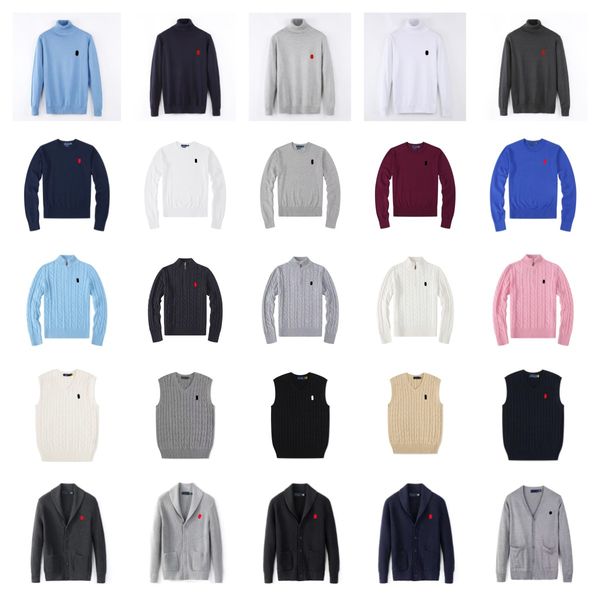 mens polo sweater designer sweater quarter zip designer knit sweaters mens puover uomo haf zipper casua small horser jumper autumn woo women hoodie chandai cardigan