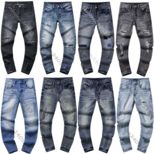 mens jeans designer jean shorts men jeans uomo top quality pants fashion wash vintage ripped straight black blue slim fit motorcycle sweatpants daily outfit pant