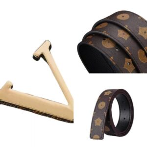 Men's fashion belt avant-garde professional designer-designed letter belt classic solid leather belt exquisite gift box packaging