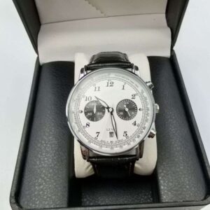 2025 Men's Leisure Series 5-pin Timing Fully Functional Quartz Belt Watch Free