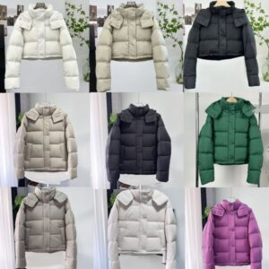 Designer Women's Down & Parkas embroidery Three grid four grid five grid short women's bread jacket for warmth in winter