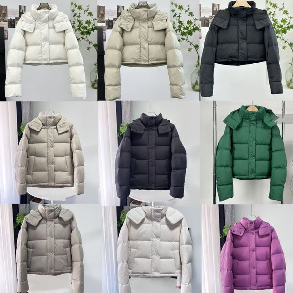 Designer Women's Down & Parkas embroidery Three grid four grid five grid short women's bread jacket for warmth in winter
