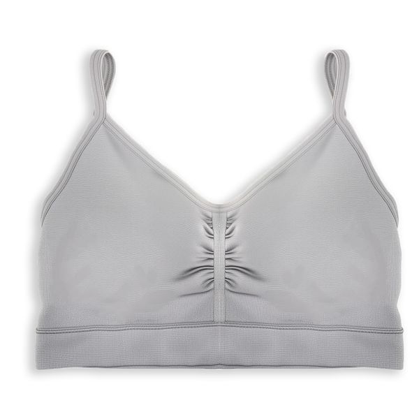 professional support is as stable as a stabilizing sea needle womens solid color slim shoulder sports bra no burden for sports