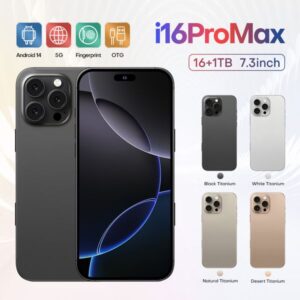 2025 Hot Cellphone Global Version I16 Pro Max Mobile Original 5G Dual SIM Smartphone 8000mAh HD Screen Cell Phone 16GB+1TB