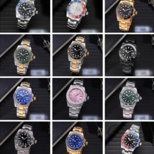 Mens automatic mechanical ceramics watches 41mm full stainless steel Gliding clasp Swim wristwatches sapphire super lumino