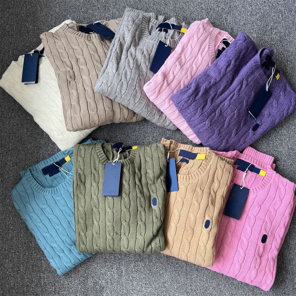 Sweater Women Cardigan Pullover Designer Sweatshirts Knitwear Embroidered Twist Sweaters Polo Shirt Single Hoodies Half Zipper Tops Men Women Hoodie