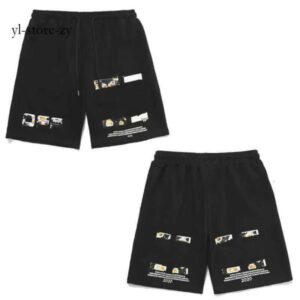 Off White Designer Fashion Trend Casual Pants Off White Shorts Loose Beach Pant Mens and Off White T Shirt Women Summer Casual Style 6236