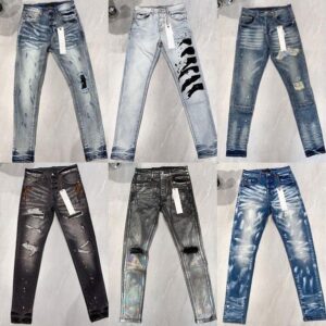 MenJea Skinny Denim Shorts Vintage Ripped Biker Jean Streetwear Fashion Classic Distressed Pants High Quality Trendy Trousers Sizes 29-40 Hip Hop Designer