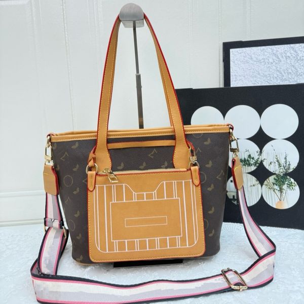Designer Leather Fashion Totes Shoulder Bags Drawstring wallet purses crossbody handbag designers women s handbags Old Flower Brown bag 0222