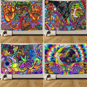 Tapestries Supernatural Space Laser Art Hanging Cloth Abstract Background Home Decoration Wall Tapestry