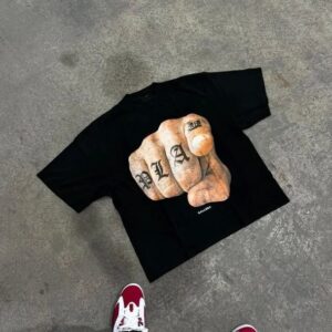 Men's T-Shirts Y2K Hip Hop T-shirt Harajuku Long T-shirt Gothic Street Clothing Fashion Men's and Women's Punk Casual Cotton Loose T-shirt