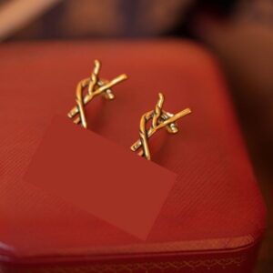 Never Fading Round Designer Ear Stud Earrings Pearl Real Gold Brass Copper Stamp Letter Earring Fashion Womens Elegance Wedding Party Jewelry Accessories F41