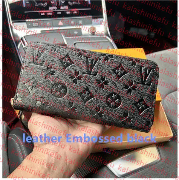 Classic Designers ZIPPY WALLET High Quality Soft Leather Mens Womens Iconic textured Fashion Long Zipper Wallets Coin Purse Card Case Holder Wih Box Dust bag