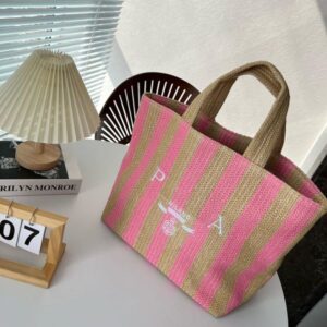 Fashions Totes Bag Letter Shopping Bags Canvas Designer Women Straw Knitting Handbags Summer Beach Shoulder Bags Large Casual Tote