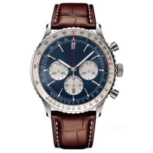 2022 New Men's Watch Automatic Machinery 46mm Large Dial Leather Band Wrist Watch Super Bright Montreux Luxury Quartz Relojes hombre