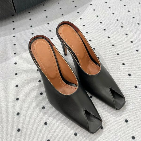 Designer Dress Shoes Women Heels Open Toes heels slip on women's Brand 11.5 cm High Heel slippers sandals Party factory shoes with box