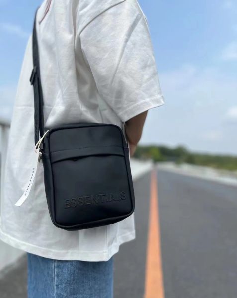 ESS Men Sports Leisure Crossbody Bag Double Line Shoulder Bag Street Fashion Women Casual collection couple designer chest bag