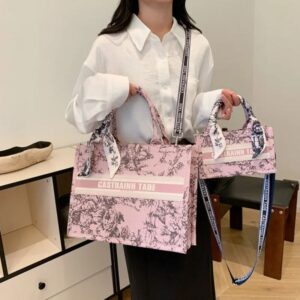 Free Shipping Designer Shoulder Bags Casual Handbag Fashionable Tote Bag for Women 2025 New Style Pink