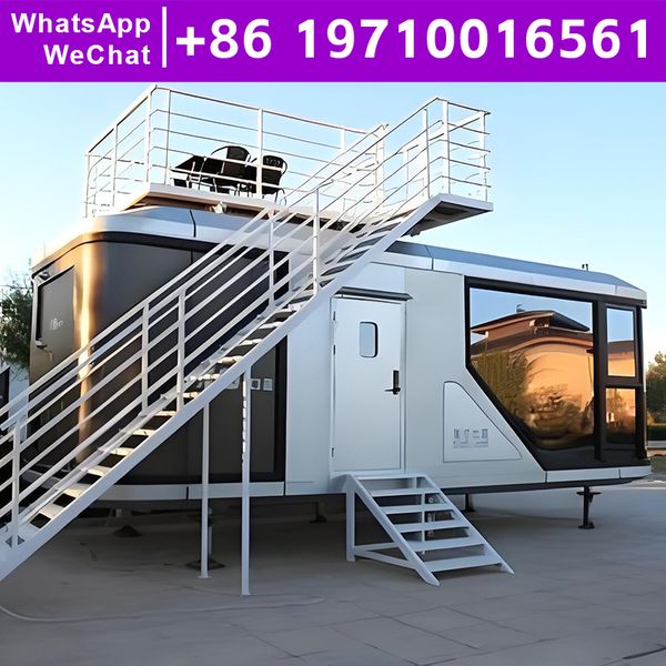 Low Cost Tiny Homes Prefabricated Housing Space Capsule House Leak Proof Wind Resistance Pre Manufactured Houses Good Quality