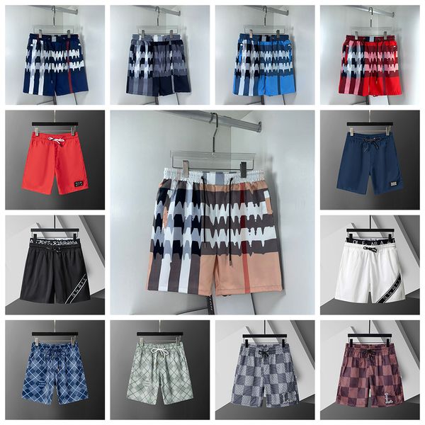 Bu home checkered pattern shorts Mens Designer Beach Shorts Fashion Printed Drawstring Pants Relaxed Homme Casual Streetwear Sweatpants asian size m-3xl