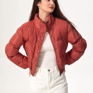Winter new women's jacket, small bread jacket, short stand collar, European style beautiful clothing, fashionable casual cotton jacket