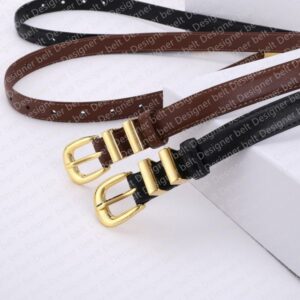 Belts for women designer Fashion Smooth Buckle Belt Retro Design Thin Waist Belts for Womens Width 2.5CM ceinture luxe Cowhide 4 Color Optional YeS Love belt goods