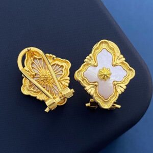 Gold Earrings Earrings Designer For Women Brass Stud Earrings Wedding Party Designer Jewelry Gift Earrings Jewlery Designer For Women Armband Schmuck Mariage