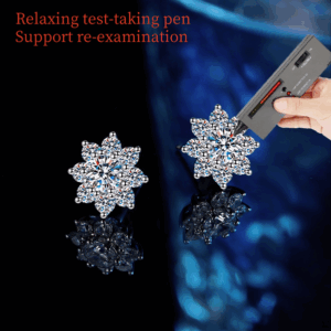 S925 pure silver morganite four-leaf clover stud earrings – lucky bezel-set luxury earrings with unique design touch