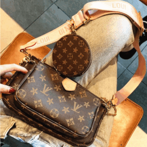 Wallets High quality old Three piece set Shoulder bag Womens bags Crossbody Purse Messenger Bags Flowers Designers PU Leather Handbags Brown flower