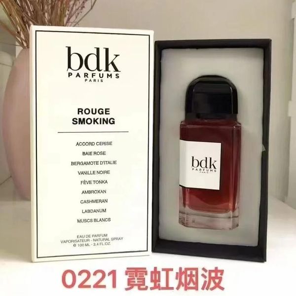 2025 Free Shipping Cologne perfume BDK For Men Women Perfume 100ml Fragrance 3.4oz Long Lasting Smell EDP Fast Shipping