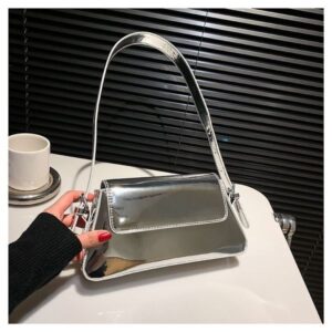 Free Shipping 2025 New Designer Underarm Bag for Women – Trendy PU Leather Shoulder Purse, Minimalist Commuting Crossbody Bag Niche Aesthetic Glossy surface
