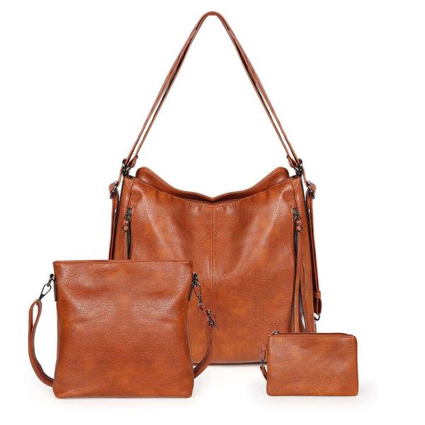 2025 New Fashionable Women's Large Capacity Commuter Handbag Single Shoulder Crossbody Tote Mother Bag