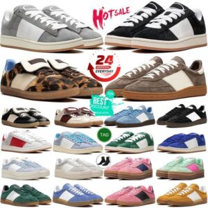 Designer Shoes Leopard Designer Sneakers Men Women Black White Gum Sky Blue Beige Dark Green Scarlet Pink Purple Mens Trainers Womens Casual Outdoor Runners