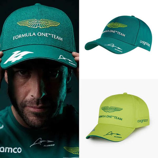 Fashion New Ball Caps Gorra Aston Martin F1 Fernando Alonso Baseball Snapback Gorro Cotton Hat Adjustable Sun Hats Gorras Hombre Bgiv S25171