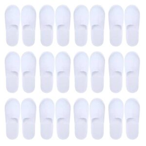 Wholesale 20 Pairs Closed Toe Disposable Women Men Ultra-Thin Brushed Plush Non-Slip Slippers For Hotel Home Shoes
