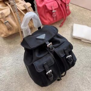 Fashion Kids nylon backpacks High quality children double pocket handbags Classical boys girls metal chain messenger mini bags S1497
