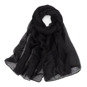 1-566 Fashionable Women's Solid Color Scarf – Comfortable and Stylish Shawl Accessory