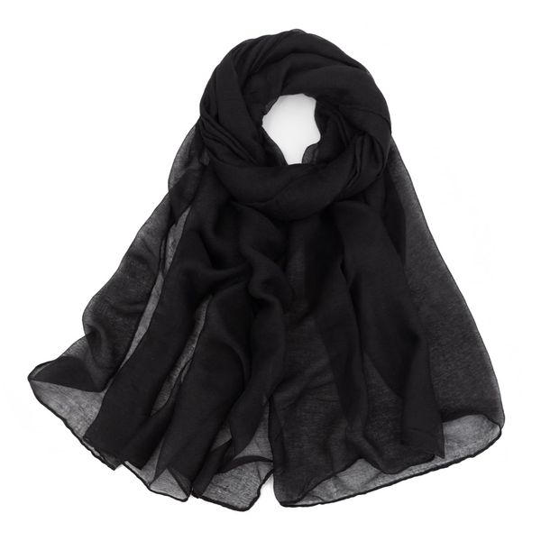 1-566 Fashionable Women's Solid Color Scarf - Comfortable and Stylish Shawl Accessory