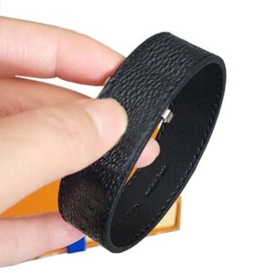 designer bracelet brown leather bracelet for men women plated gold buckle brown plated silver balck letter mens jewlery fashion bracelet designer fast ship